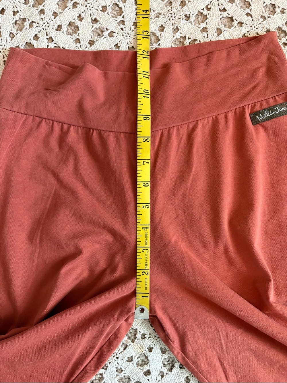 Matilda Jane Women’s Finn Pants Tiered Ruffle Wide Leg Terracotta Size Medium - Picture 7 of 9